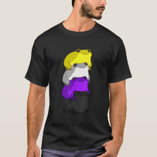 Camiseta Lgbt Orgulhoso Sapo De Sinalizador De Orgulho Não-