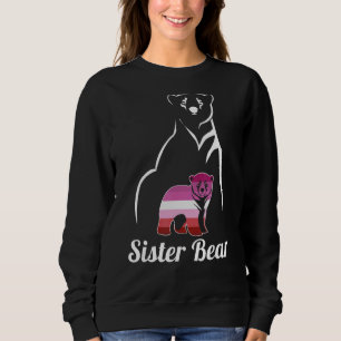Camiseta Lgbt Pai de Sinalizador do Orgulho Lésbico do Urso