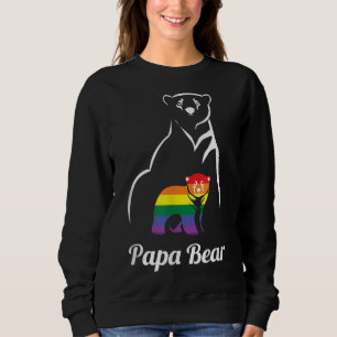 Camiseta LGBT Papa Urso Orgulho gay Igual Direitos Arco-Íri
