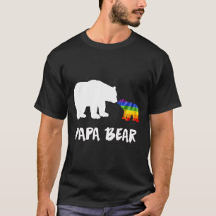 Camiseta Lgbt Papa Urso Pai Lésbica Gay Transgênero Biual