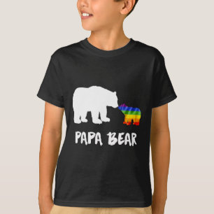Camiseta Lgbt Papa Urso Pai Lésbica Gay Transgênero Biual