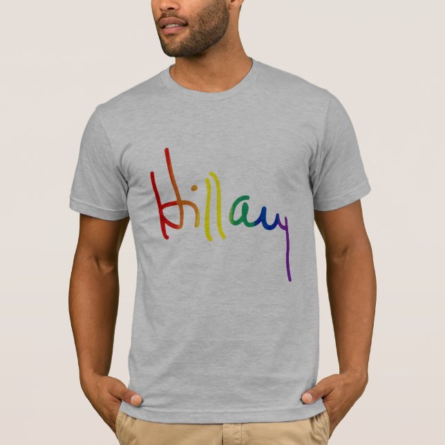 Camiseta LGBT para Hillary Clinton (Frente)