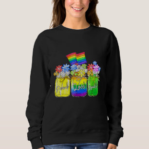 Camiseta Lgbt Paz Igualdade Amor Rainbow Floral Lgbt Sinali