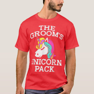 Camiseta Lgbt Pride Gay Bachelor Party Unicorn Pack Engagem