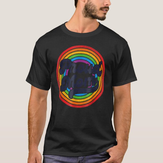 Camiseta Lgbt Proud Mom, Gay Pride Lgbt Ally Rainbow, Mothe (Frente)