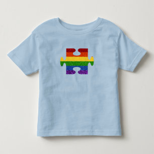 Camiseta LGBT Quebra-cabeça Priter Glitter