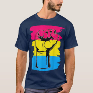 Camiseta LGBT resiste à punção frontal Panseira da mão Pans