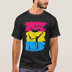 Camiseta LGBT resiste à punição frontal Panela pansexual