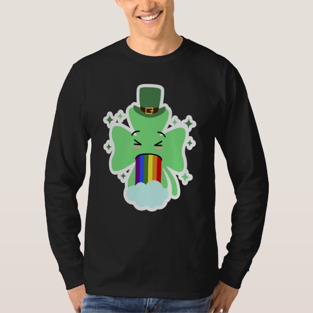 Camiseta LGBT Shamrock Drinking St Patricks Paddys Day Team (Frente)