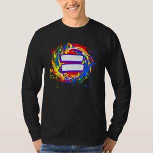 Camiseta Lgbt - Sinal de Igual Pinta Arco Arco Arco Arco Ar