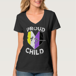 Camiseta Lgbt Sinalizador de Orgulho Não-Binário Corações O