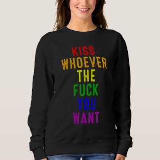 Camiseta Lgbt Suporta Beijo Quem Quer Que Você Queira O Imp