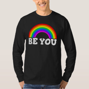 Camiseta Lgbt Suporta O Orgulho Arco-Íris Seja Você Gay Tra
