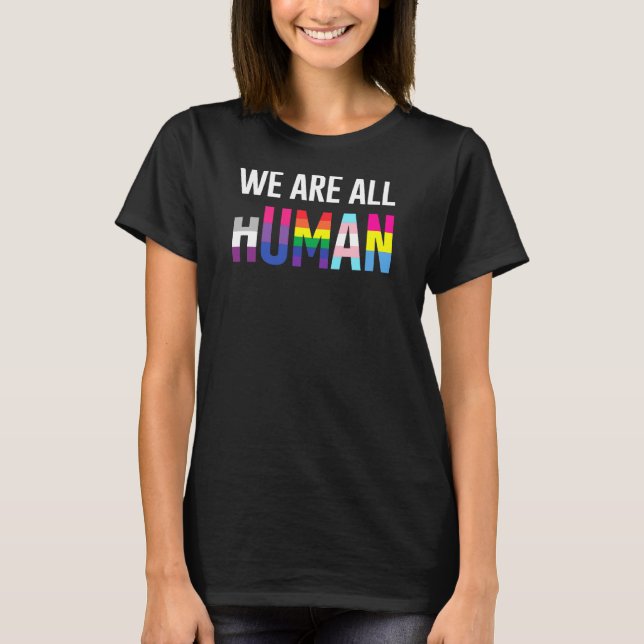 Camiseta Lgbt Todos Somos Humanos (Frente)