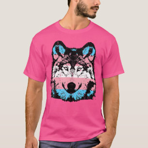 Camiseta Lgbt Transsexual Do Orgulho Transsexual Do Lobo Tr