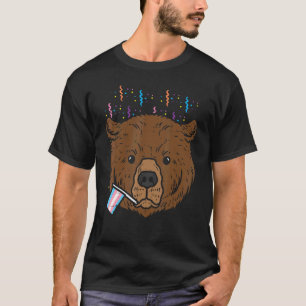 Camiseta Lgbt Transsexual do Orgulho Transsexual do Urso Tr