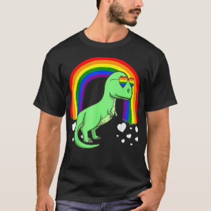 Camiseta LGBT TRex Dinosaur Gay Pride Rainbow LGBTQ Cute Gi