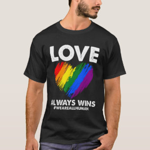 Camiseta Lgbtq Adora Ele Sempre Ganha Lgbt Rainbow Todos Nó