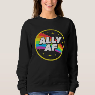 Camiseta Lgbtq Ally Af Lésbica Orgulho gay Lgbt Rainbow Ret