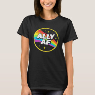 Camiseta Lgbtq Ally Af Lésbica Orgulho gay Lgbt Rainbow Ret