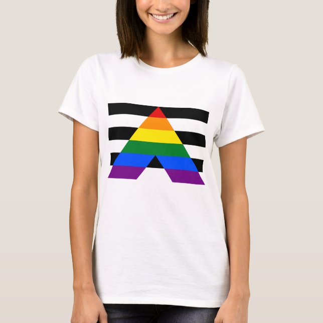 Camiseta LGBTQ Ally, dê suporte a seus amigos e familiares (Frente)