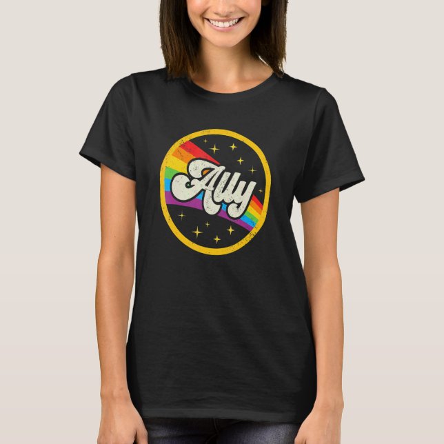 Camiseta Lgbtq Ally  For Gay Pride Men Women Children (Frente)