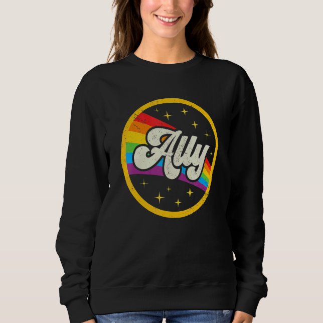 Camiseta Lgbtq Ally  For Gay Pride Men Women Children (Frente)