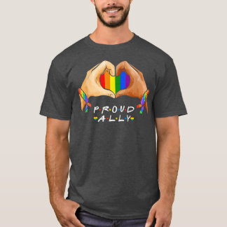 Camiseta LGBTQ Ally para Homens Orgulho gay