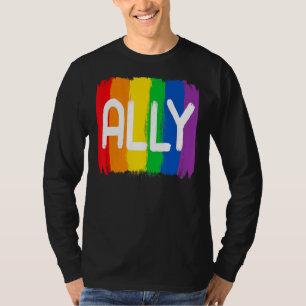 Camiseta Lgbtq Ally Para Homens Orgulho gay Crianças 1