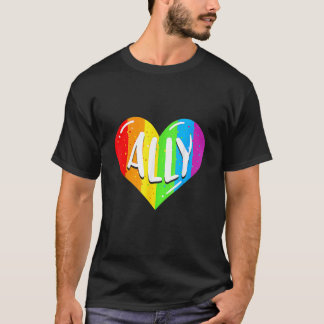 Camiseta Lgbtq Ally Para Homens Orgulho gay Crianças 1