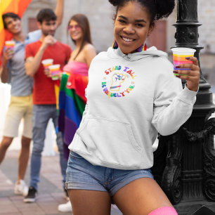 Camiseta LGBTQ   Altura do suporte   Orgulho Hoodie