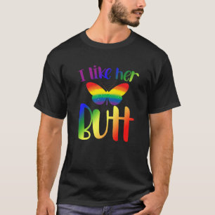 Camiseta LGBTQ Arco-Íris Bandeira Lésbica Orgulho gay I L