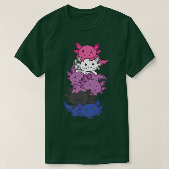 Camiseta LGBTQ Axolotl Premi (Frente do Design)