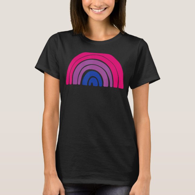 Camiseta Lgbtq Bandeira do Orgulho Bissexual Lgbtqia+ Rainb (Frente)