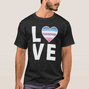 Camiseta Lgbtq Bigender Flag Heart Lgbtqia+ Love Bigender