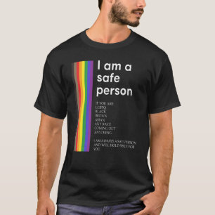 Camiseta Lgbtq Blm Eu Sou Uma Pessoa Segura E Vou Segurar E