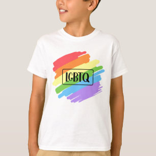 Camiseta LGBTQ Brushstrokes Arco-Íris