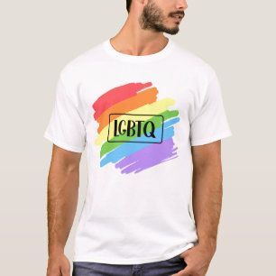 Camiseta LGBTQ Brushstrokes Arco-Íris