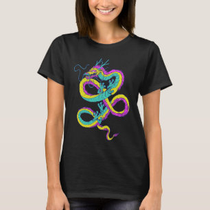 Camiseta LGBTQ - Cores de Sinalizador do Dragão Pan-sexual 