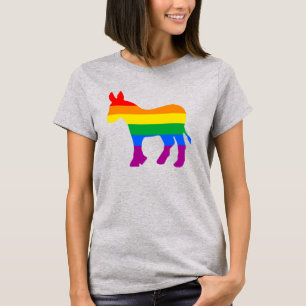 Camiseta LGBTQ Democrat Pride