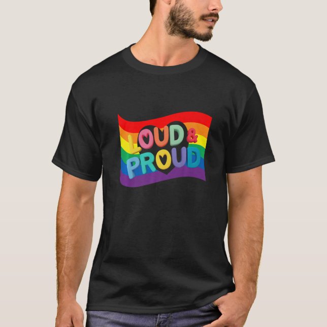 Camiseta Lgbtq - Direitos Gay Orgulhosos do Orgulho Arco-Ír (Frente)