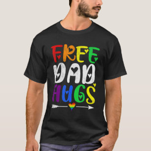 Camiseta LGBTQ do Orgulho Retro significa Abraços de Pai Gr
