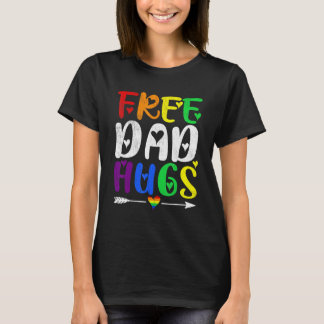 Camiseta LGBTQ do Orgulho Retro significa Abraços de Pai Gr