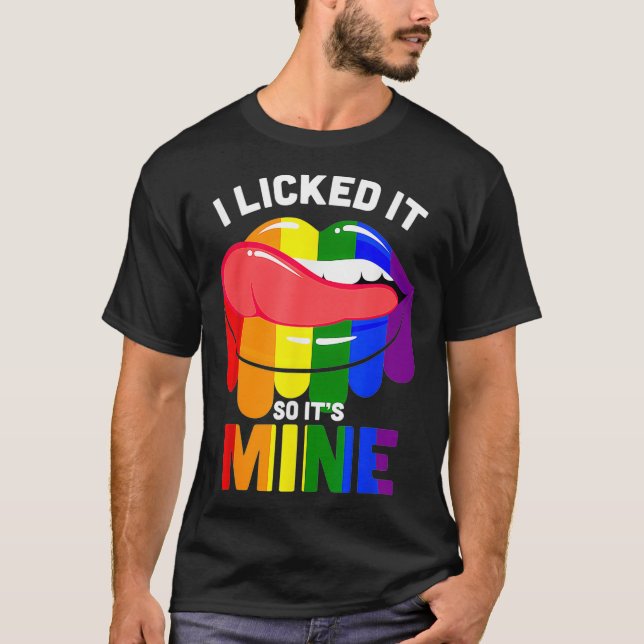 Camiseta LGBTQ Eu O Licenciei De Forma Que Seus Lábios Arco (Frente)