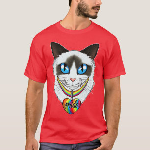 Camiseta LGBTQ Flag I Orgulho gay Flag I Ragdoll Cat 