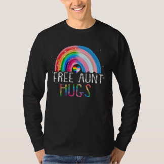 Camiseta Lgbtq Free Tunt Hugs Orgulho gay Lgbt Ally Rainbow