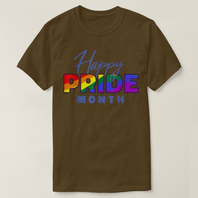 Camiseta LGBTQ Gay Pride Happy Pride Month  (Frente do Design)