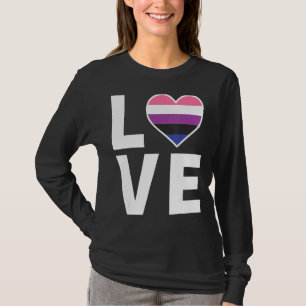 Camiseta Lgbtq Gênero Sinalizador Fluido Coração Lgbtqia+ G