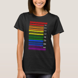 Camiseta Lgbtq Hetero De Igualdade Do Arco-Íris Altamente G