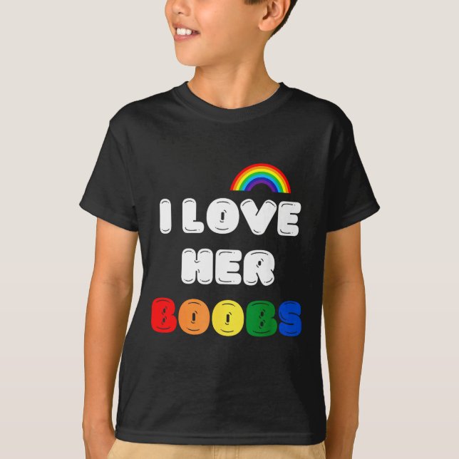 Camiseta Lgbtq+ Lesbian Matching Couples Compliment I Love  (Frente)